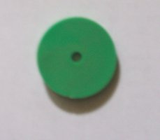 Plastique de cible fixe rond vert